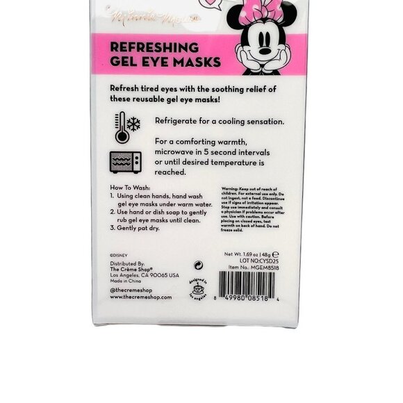 THE Creme Shop Disney Minnie Mouse Gel Eye Masks 2 Pack - Picture 3 of 4